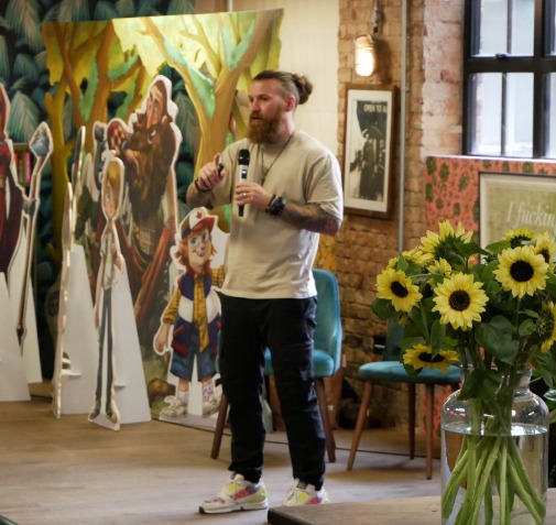 Josh Speaking Jamie Oliver